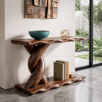 Consolle Contemporanea Con Base A Spirale E Ripiano Inferiore Per Soggiorno SINLKICS701