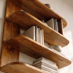 Organic Bookshelf Handcrafted Sculptural Design For Living Room SINLKIBS053