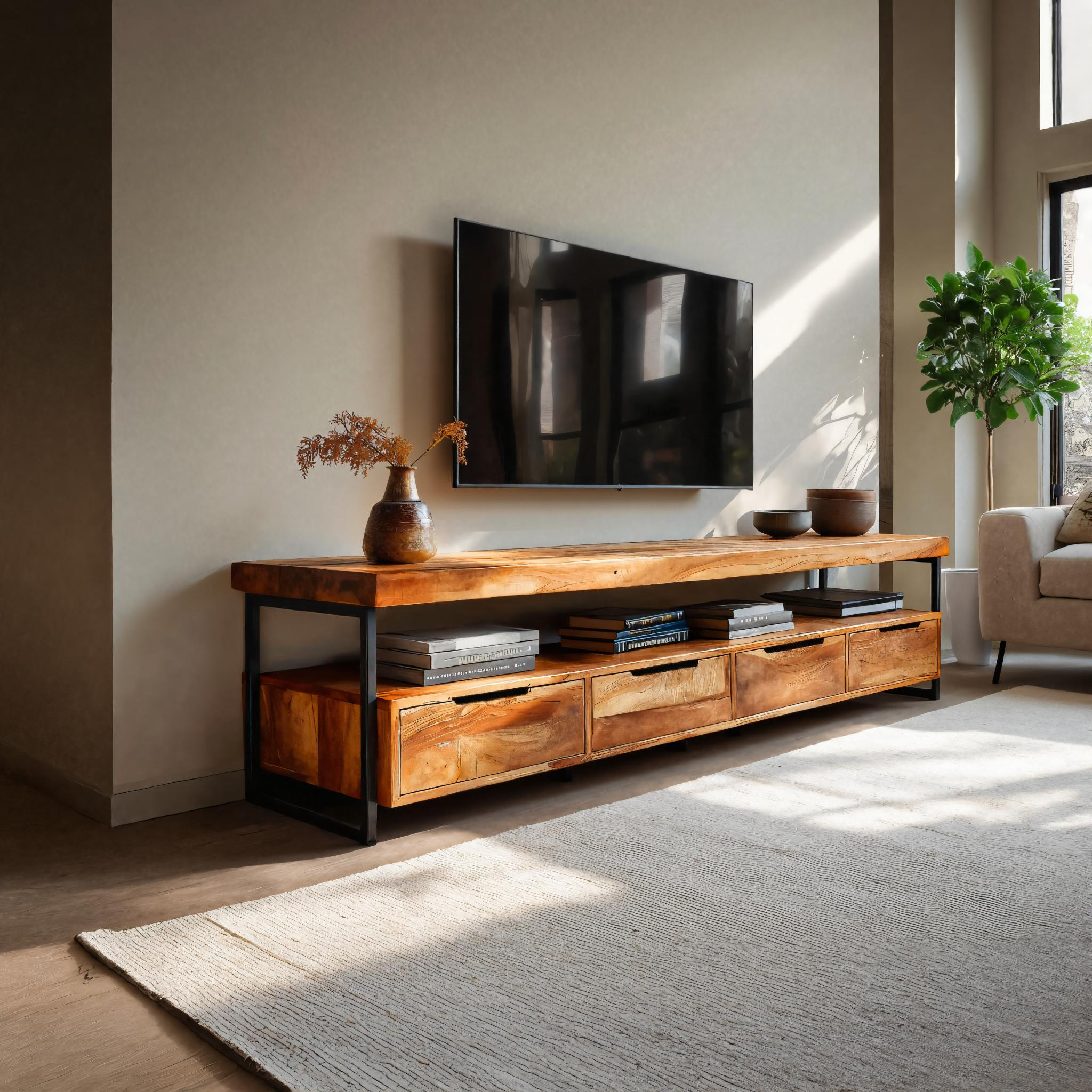 Elegante mobile TV dal design funzionale per apparecchiature multimediali RTTHTTTVC052