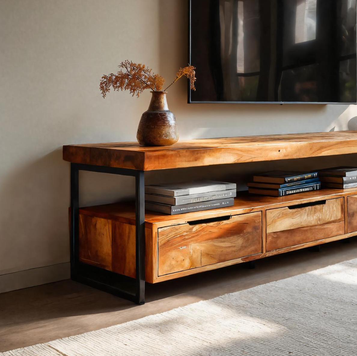 Elegante mobile TV dal design funzionale per apparecchiature multimediali RTTHTTTVC052