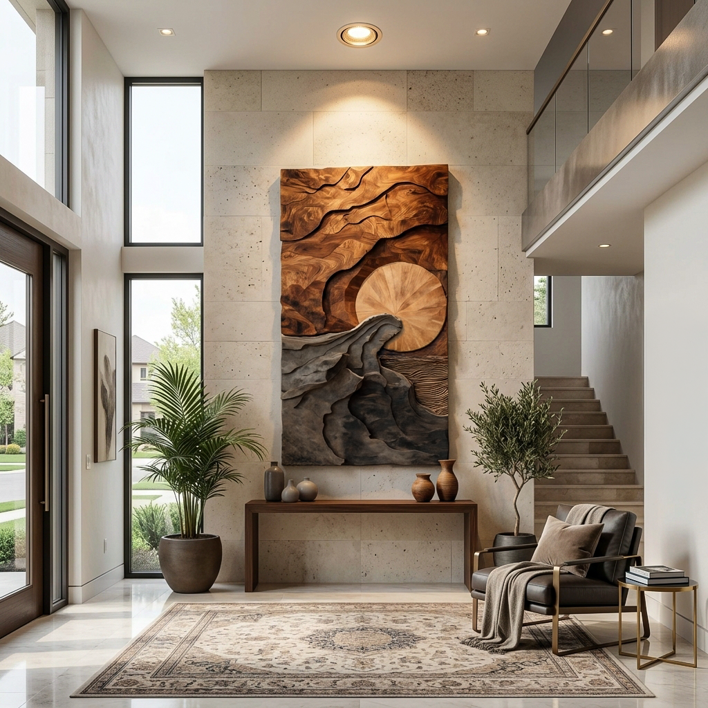 Arte moderna da parete con paesaggio per soggiorno SITHTTWA033
