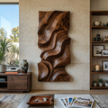 Pezzo d'arte da parete moderno organico per soggiorno SITHTTWA046