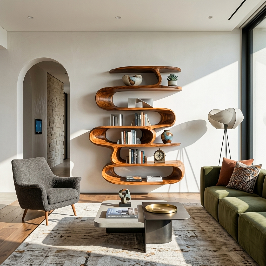 Elegante mensola a muro per l'arredamento moderno RTTHTTWMS001
