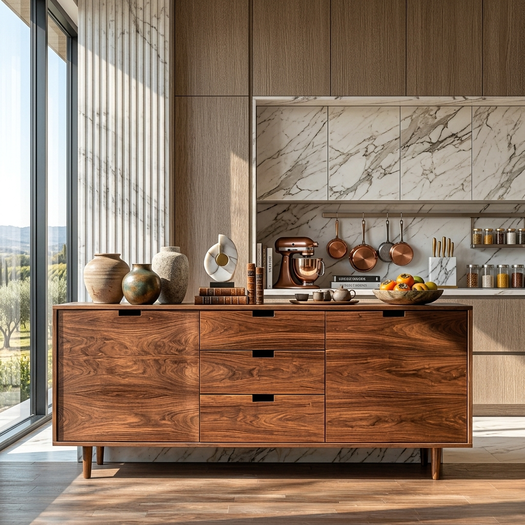 Madia Moderna in Legno per Soggiorno RTTHTTSD060