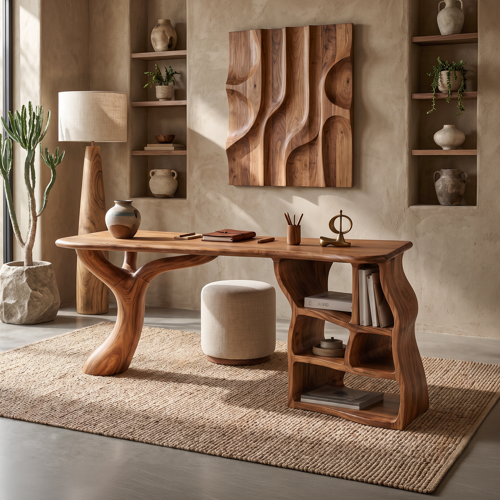 Artistic Sculptural Writing Desk Home Office Bedroom SILDTTNDE041