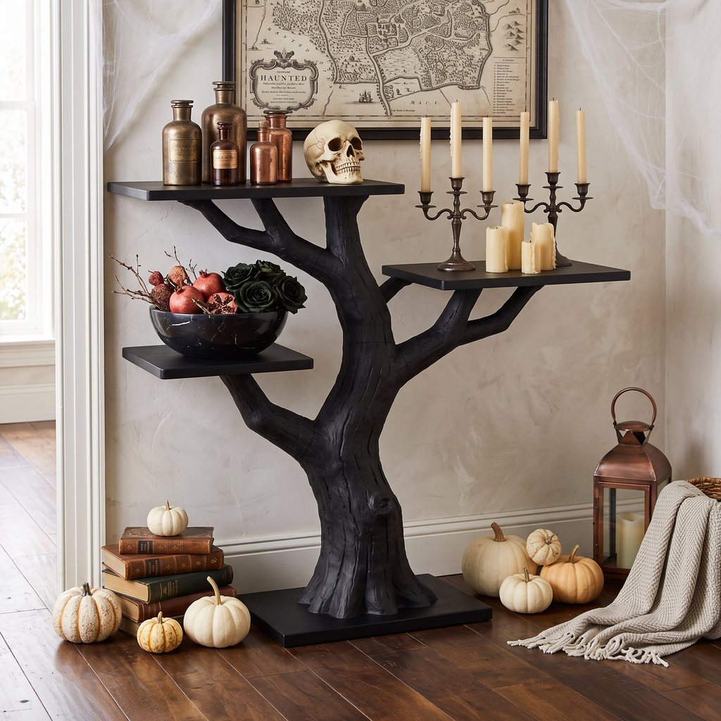 Console Ramo Nodoso Organico Per Mobili Vintage Halloween SILDTTNCS149