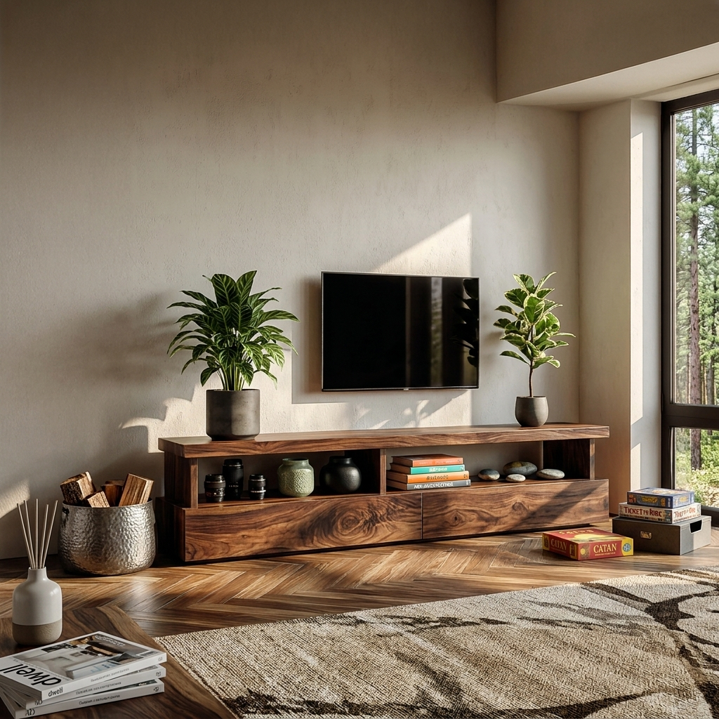 Mobile TV Minimalista Dal Design Funzionale Per Soggiorno RTTHTTTVC044