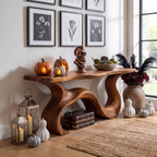 Tavolo espositivo a forma di radice organica per decorazioni di Halloween SILDTTNCS145