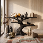Tavolino Divano "Albero Contorto Organico" per Interni Halloween Stregati SILDTTNCS158
