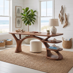 Modern Organic Form Study Desk Bedroom Workspace SILDTTNDE045