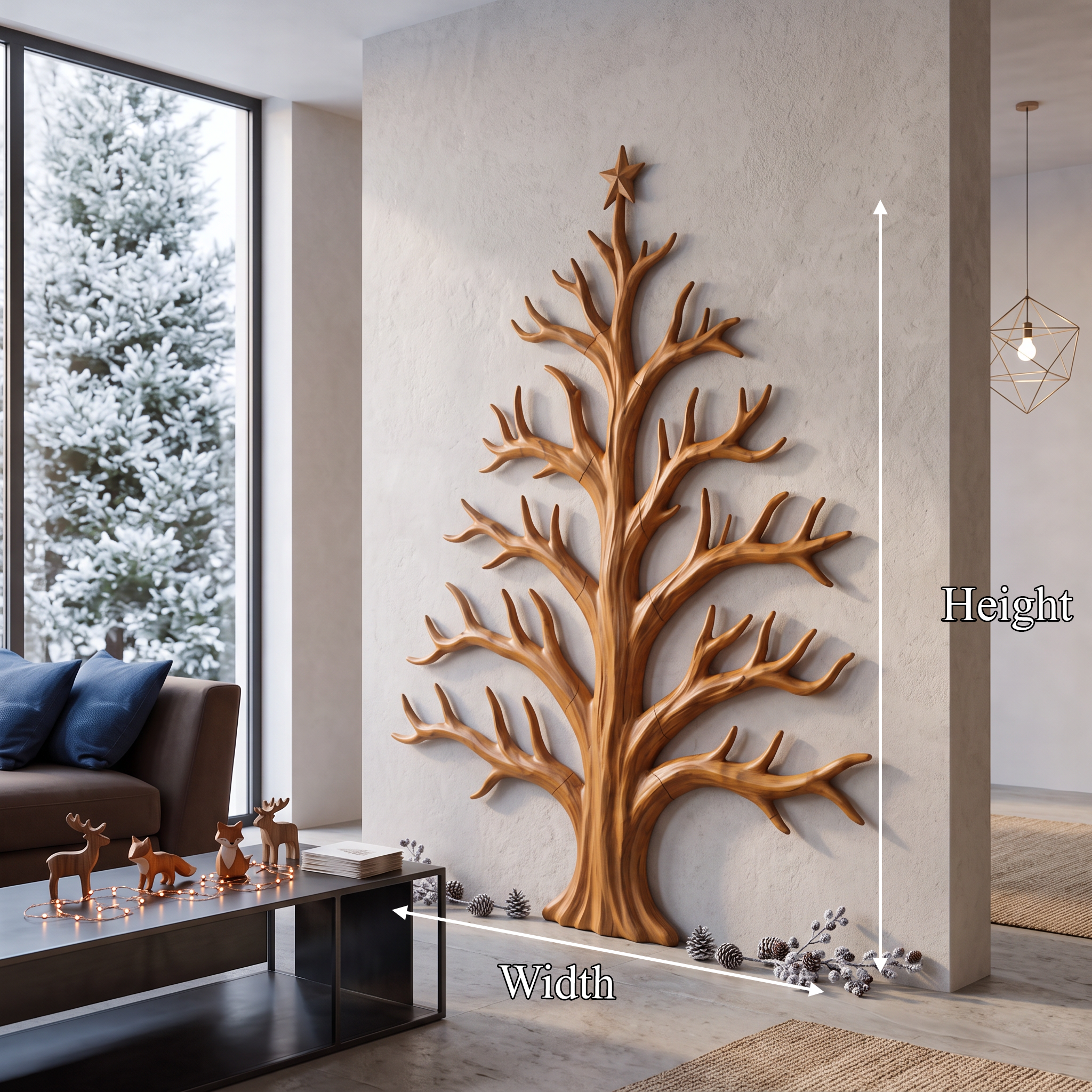 Modern Christmas Tree With Bare Branch Design For Living Room SINLSAWA142