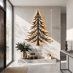 Modern Christmas Holiday Wall Decor With Layered Pine Branch Design For Living Room SINLSAWA143