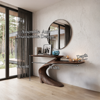 Mid Century Sculptural Console Table For Foyer And Living Room SINLHACS693