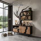 Mobile Moderno Con Design Integrato A Ramo D'Albero Per Soggiorno SINLHASD546