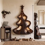 Decorazione moderna da parete natalizia con albero cavo artistico per l'ingresso SINLSAWA151