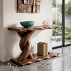 Consolle Contemporanea Con Base A Spirale E Ripiano Inferiore Per Soggiorno SINLKICS701
