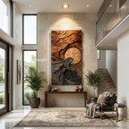Arte moderna da parete con paesaggio per soggiorno SITHTTWA033