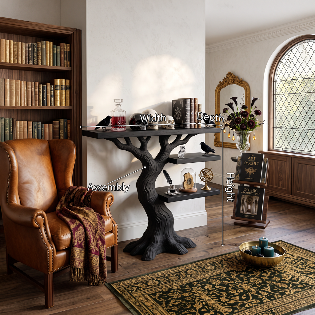 Tavolo Console a Ramo Stile Woodland Contemporaneo Per Decorazioni di Halloween SILDTTNCS157