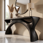 Consolle Mid-Century con Cornice Curva Fluida per Ingresso SINLKIFLP144
