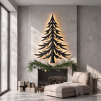 Modern Christmas Holiday Wall Decor With Layered Pine Branch Design For Living Room SINLSAWA143