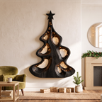 Decorazione moderna da parete natalizia con albero cavo artistico per l'ingresso SINLSAWA151