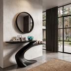 Mid Century Sculptural Console Table For Foyer And Living Room SINLHACS693