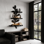Modern Floating Shelf Handcrafted Solid Wood Design For Home Office SINLHAFL065