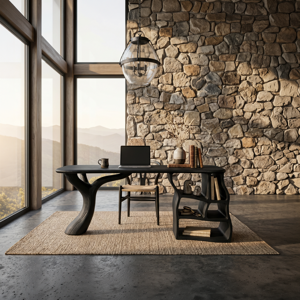 Artistic Sculptural Writing Desk Home Office Bedroom SILDTTNDE041