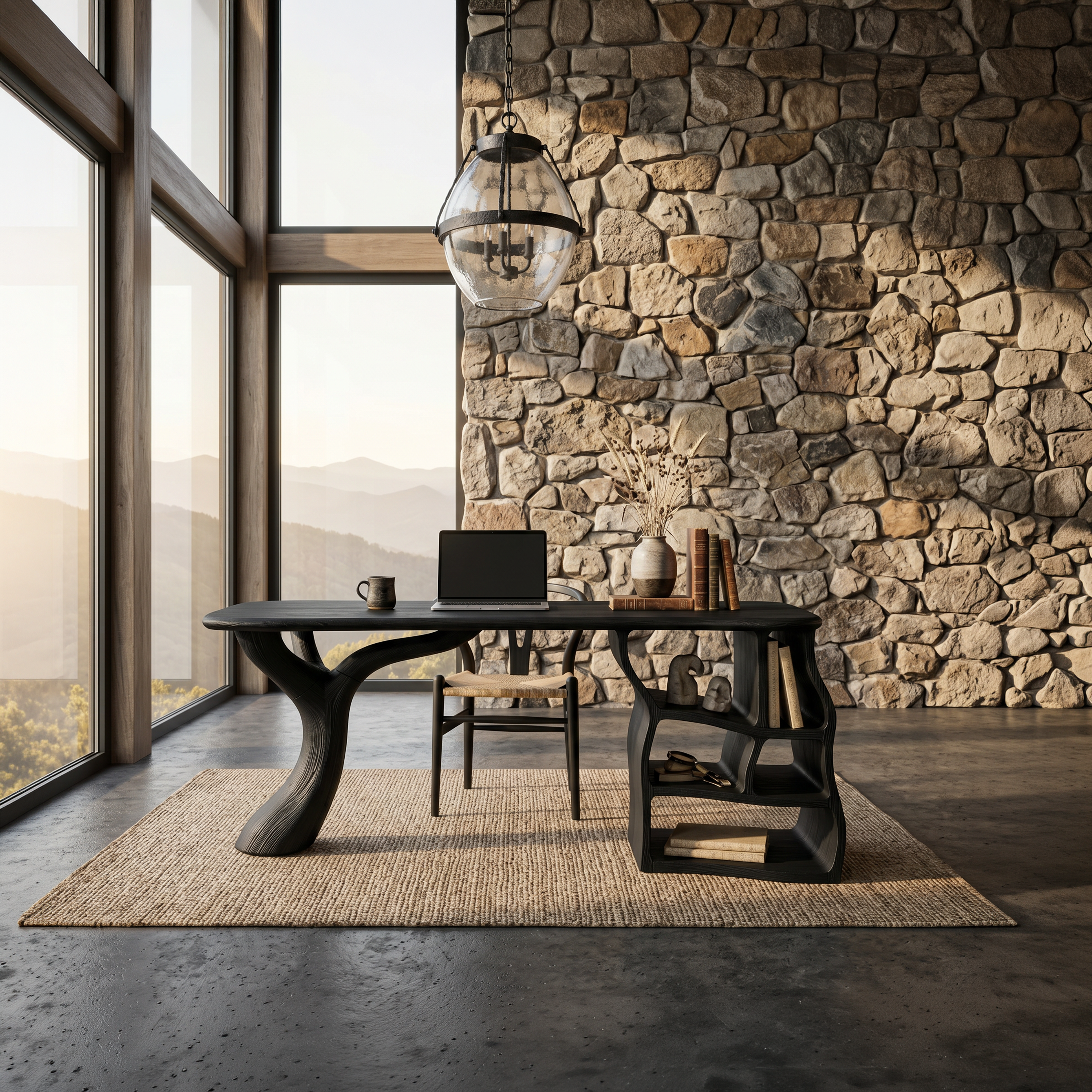 Artistic Sculptural Writing Desk Home Office Bedroom SILDTTNDE041