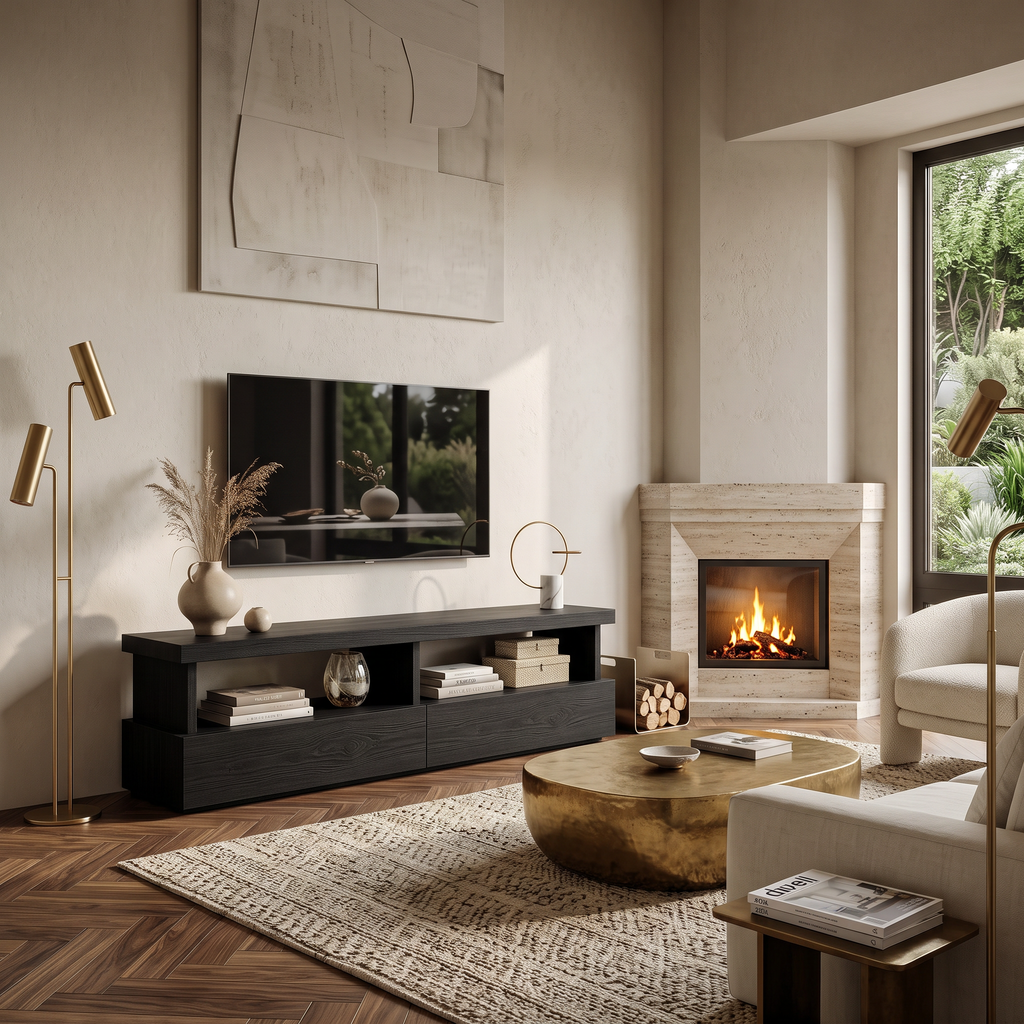 Mobile TV Minimalista Dal Design Funzionale Per Soggiorno RTTHTTTVC044