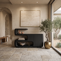 Credenza Organica Con Ripiani E Mobile Per Soggiorno SITHTTSD025