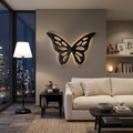 Arte da Parete Farfalla Artistica in Legno per Camera da Letto o Soggiorno Decor RTTHTTWA154