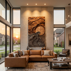 Arte moderna da parete con paesaggio per soggiorno SITHTTWA033