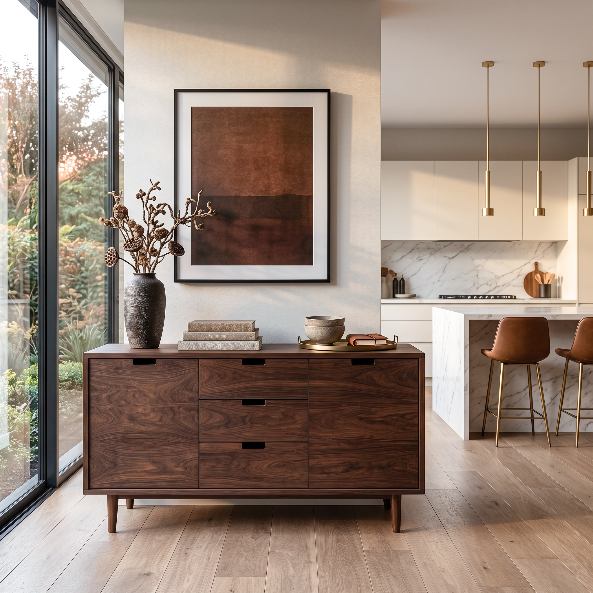 Madia Moderna in Legno per Soggiorno RTTHTTSD060