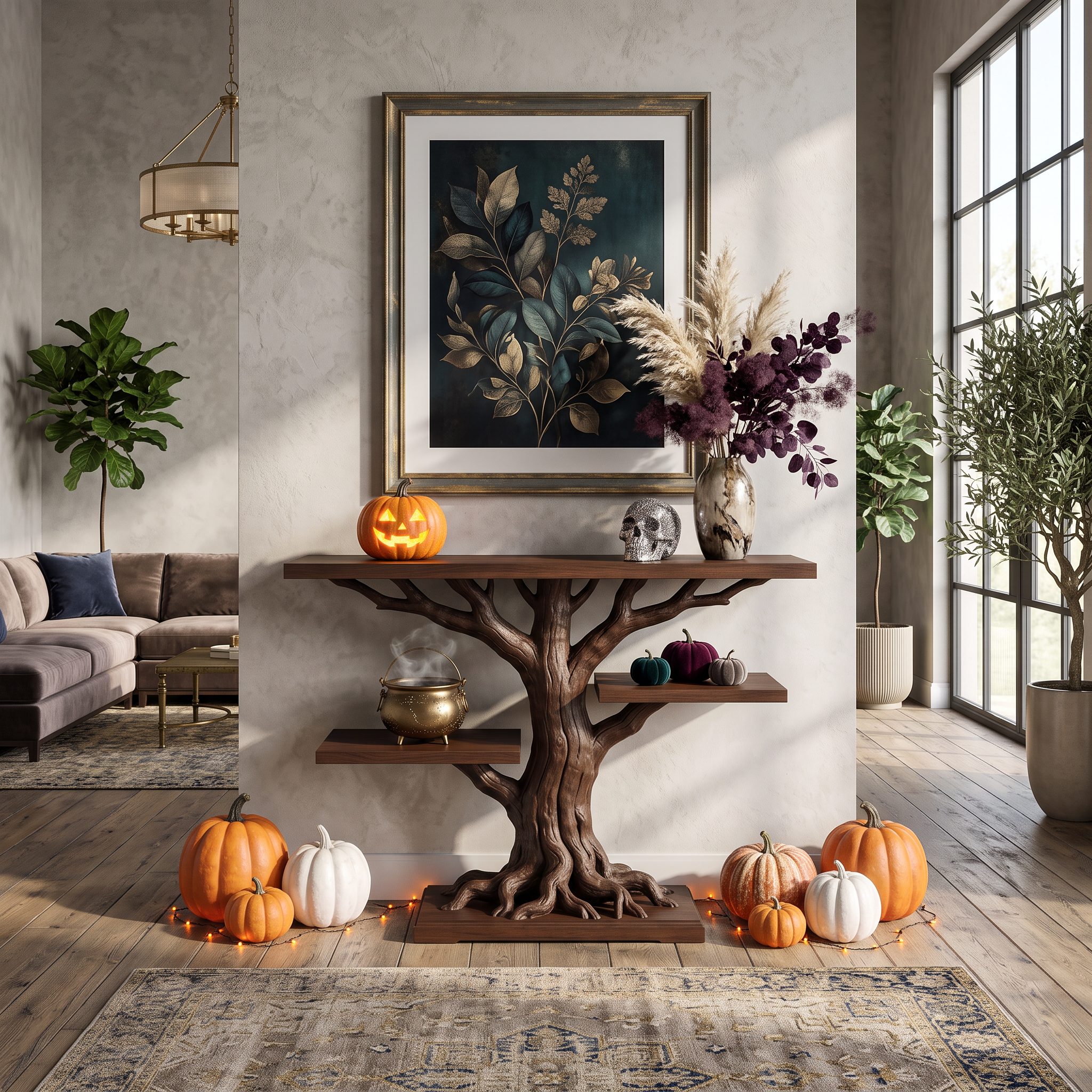 Tavolo espositore radice contemporaneo per mobili di Halloween SILDTTNCS152