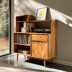 Mobile porta dischi in vinile moderno con cassetti per soggiorno RTTHTTVRC004CBNNA