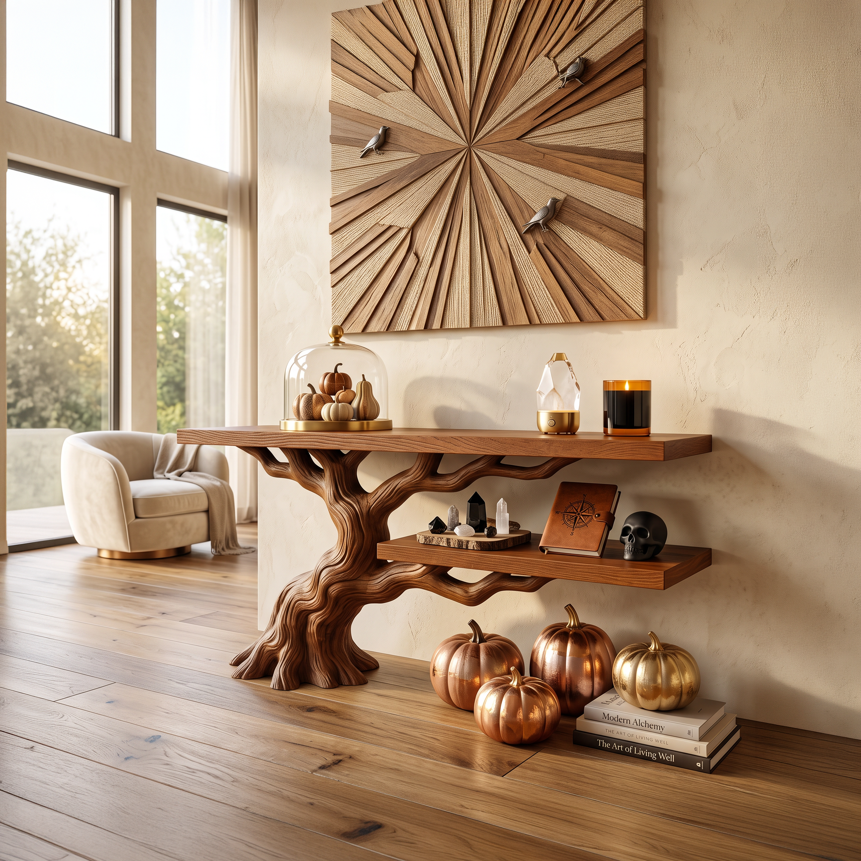Tavolino accentato moderno Root Branch per mobili gotici di Halloween SILDTTNCS159