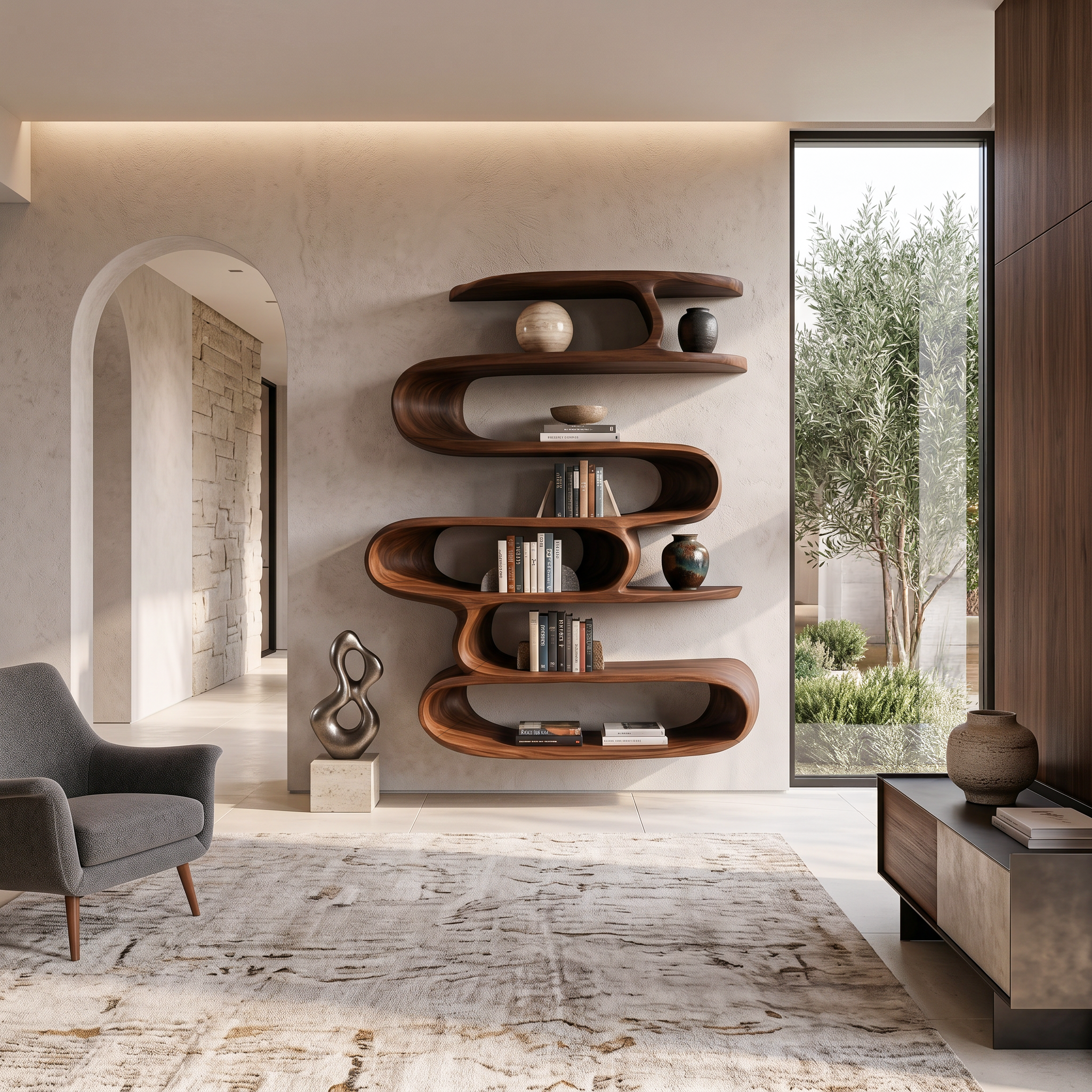 Elegante mensola a muro per l'arredamento moderno RTTHTTWMS001