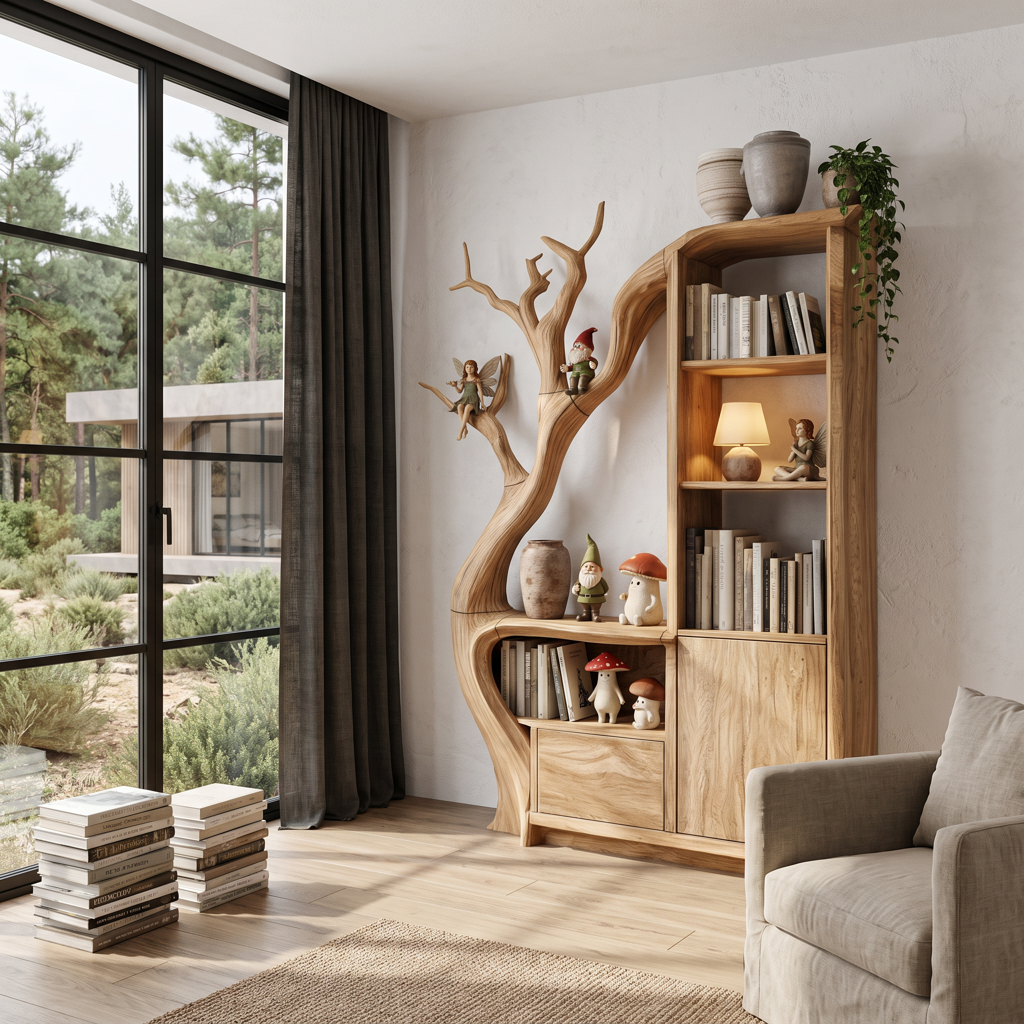 Mobile Contenitore Moderno Con Cornice Arrotondata Per Ingresso SINLHASD544