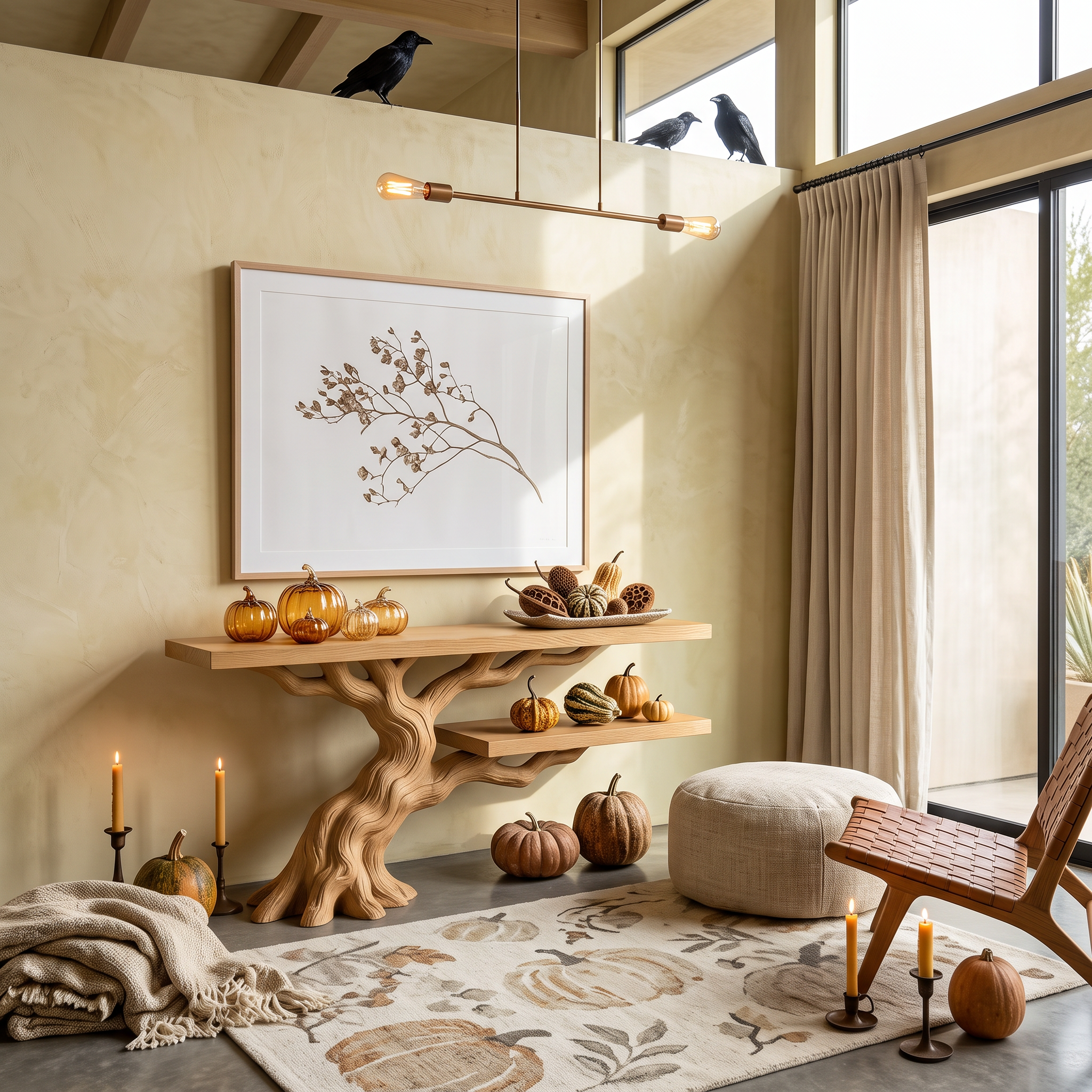 Tavolino accentato moderno Root Branch per mobili gotici di Halloween SILDTTNCS159