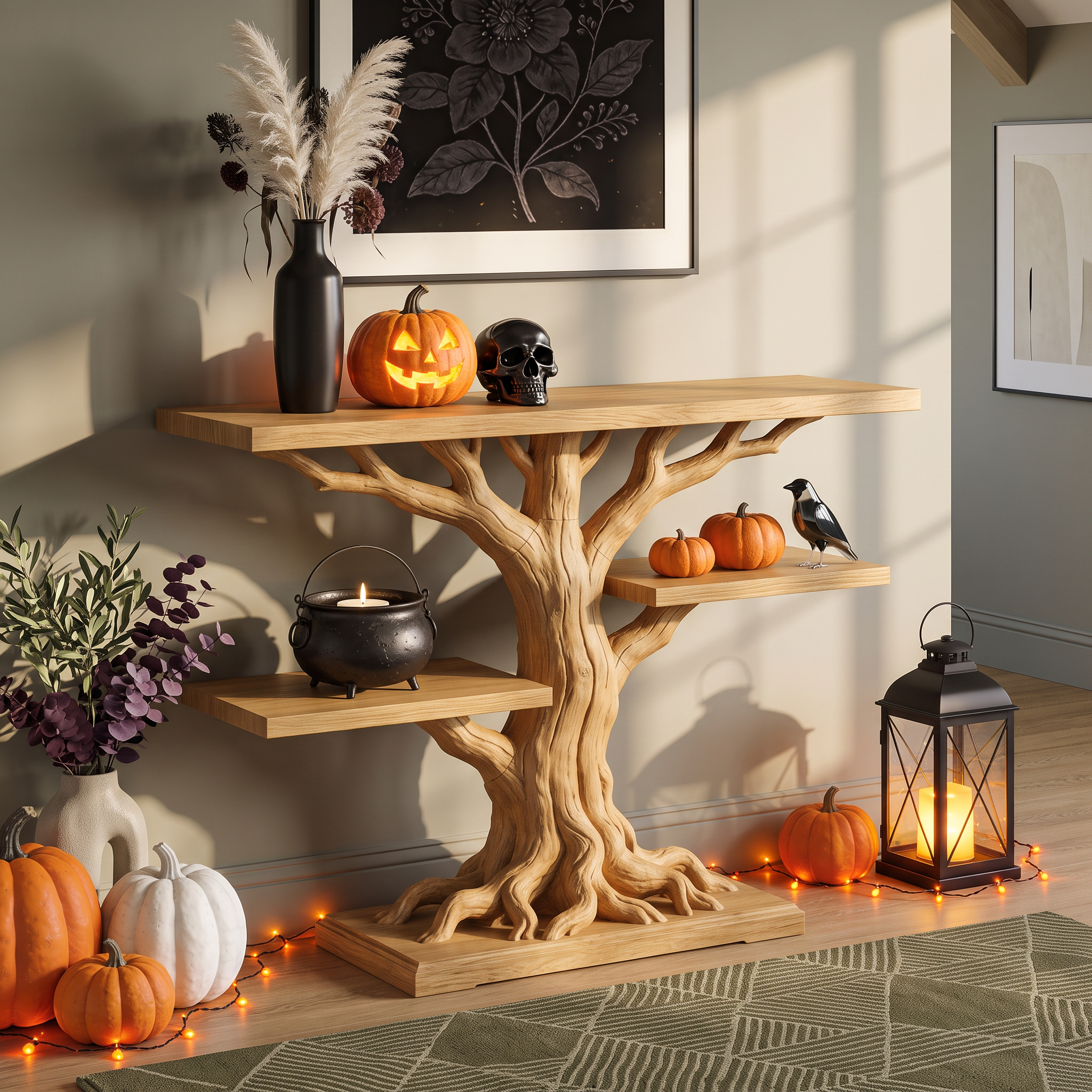Tavolo espositore radice contemporaneo per mobili di Halloween SILDTTNCS152