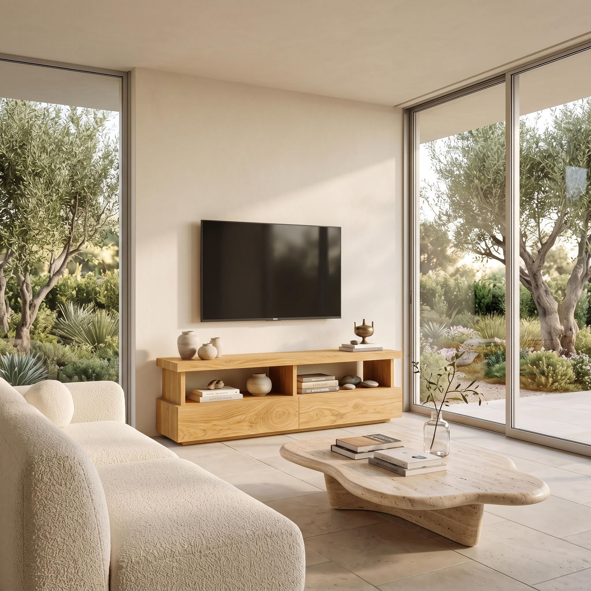Mobile TV Minimalista Dal Design Funzionale Per Soggiorno RTTHTTTVC044