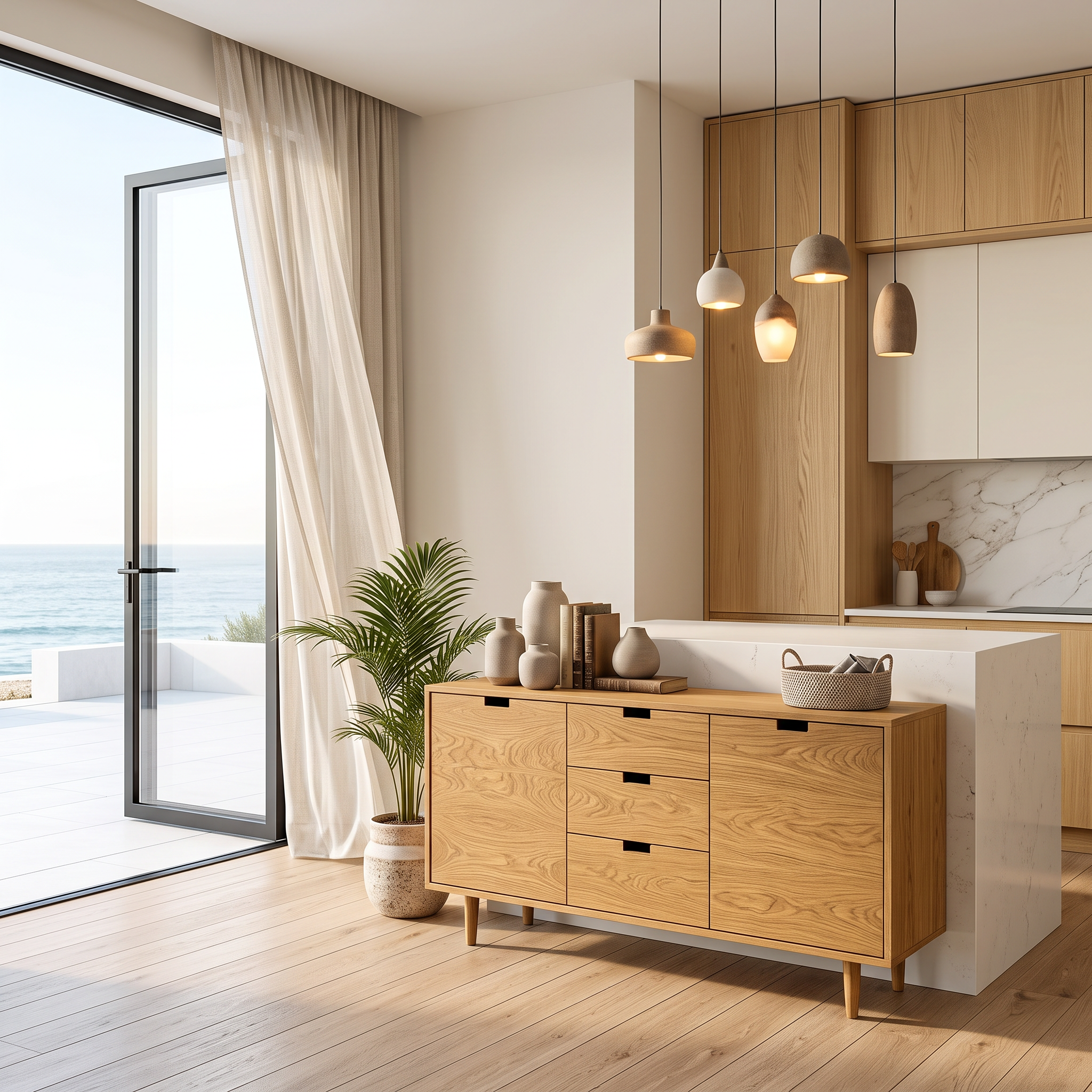 Madia Moderna in Legno per Soggiorno RTTHTTSD060