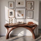Consolle Mid-Century con Cornice Curva Fluida per Ingresso SINLKIFLP144