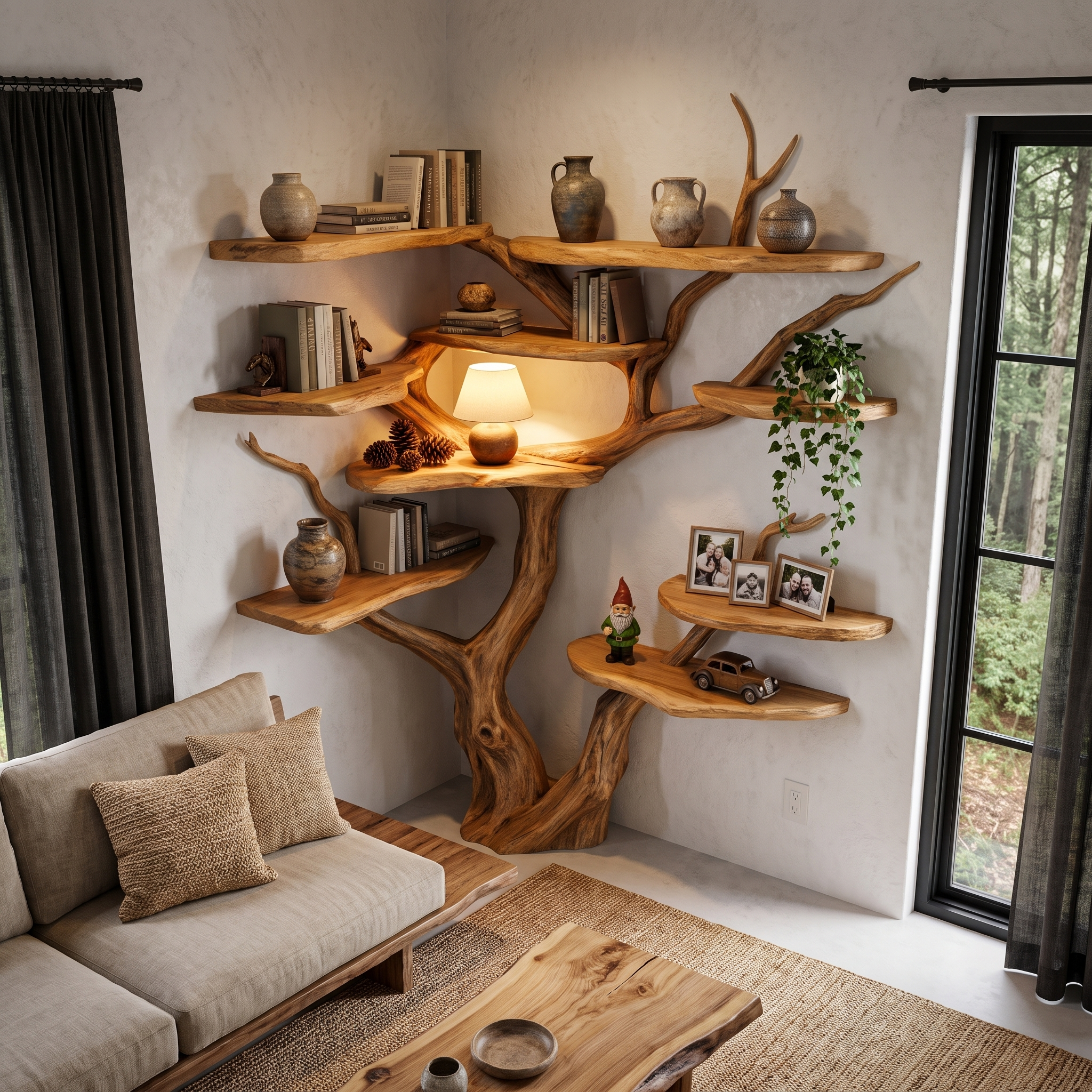 Libreria ad albero contemporanea con design a ramo angolare per ufficio SINLHATB778