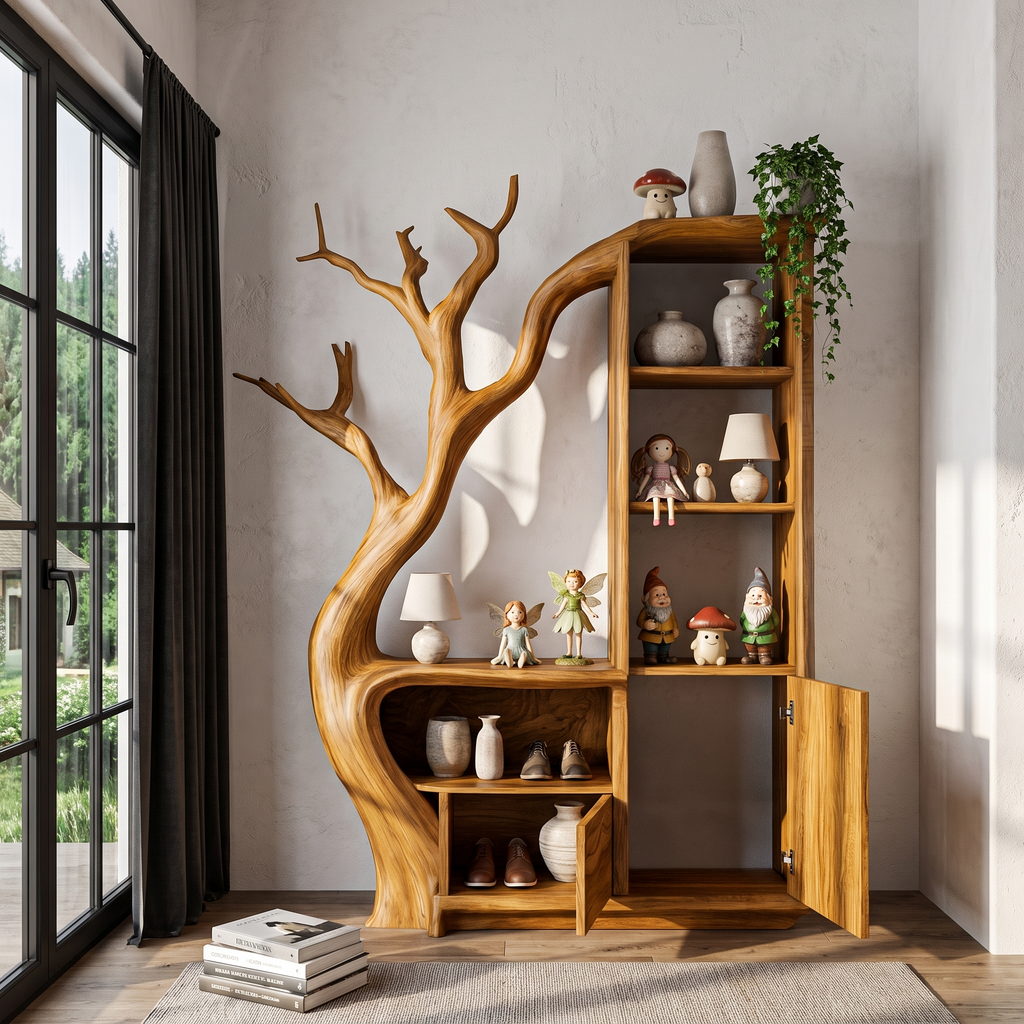 Mobile Contenitore Moderno Con Cornice Arrotondata Per Ingresso SINLHASD544