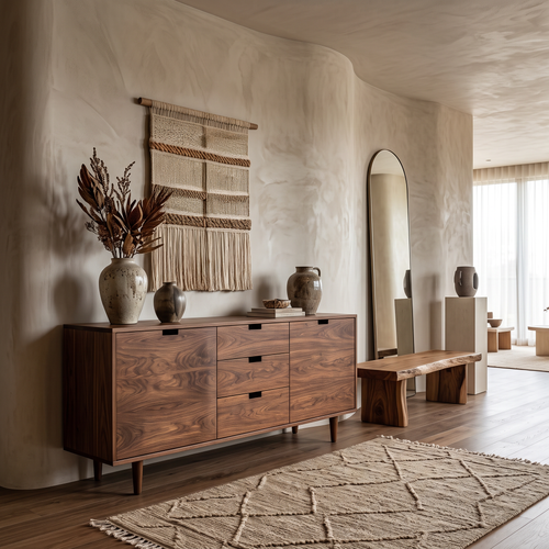 Madia Moderna in Legno per Soggiorno RTTHTTSD060