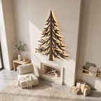 Modern Christmas Holiday Wall Decor With Layered Pine Branch Design For Living Room SINLSAWA143