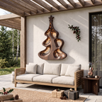 Decorazione moderna da parete natalizia con albero cavo artistico per l'ingresso SINLSAWA151