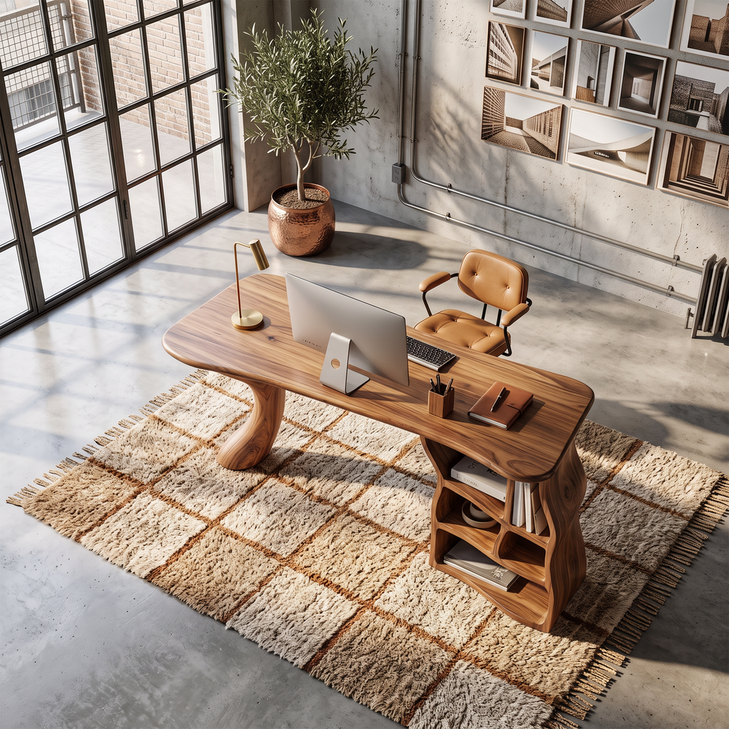 Artistic Sculptural Writing Desk Home Office Bedroom SILDTTNDE041